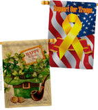 Cover and Hat - St Patrick Spring Vertical Impressions Decorative Flags HG130323 Made In USA