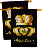 Irish Love - St Patrick Spring Vertical Impressions Decorative Flags HG130435 Made In USA