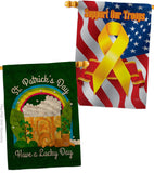 St. Pat Lucky Day - St Patrick Spring Vertical Impressions Decorative Flags HG190043 Made In USA