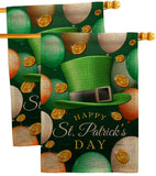 Lucky Hat - St Patrick Spring Vertical Impressions Decorative Flags HG190052 Made In USA