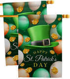 Lucky Hat - St Patrick Spring Vertical Impressions Decorative Flags HG190052 Made In USA