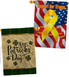 Tartan St Patricks - St Patrick Spring Vertical Impressions Decorative Flags HG190064 Made In USA