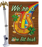 We're a Wee Bit Irish - St Patrick Spring Vertical Impressions Decorative Flags HG102002 Made In USA