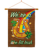 We're a Wee Bit Irish - St Patrick Spring Vertical Impressions Decorative Flags HG102002 Made In USA