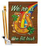 We're a Wee Bit Irish - St Patrick Spring Vertical Impressions Decorative Flags HG102002 Made In USA