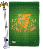 Erin Go Bragh - St Patrick Spring Vertical Impressions Decorative Flags HG102030 Made In USA