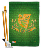 Erin Go Bragh - St Patrick Spring Vertical Impressions Decorative Flags HG102030 Made In USA