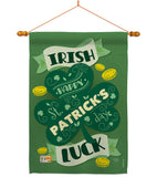 Irish Luck - St Patrick Spring Vertical Impressions Decorative Flags HG102035 Made In USA