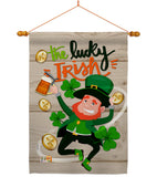 The Lucky Irish - St Patrick Spring Vertical Impressions Decorative Flags HG102059 Made In USA