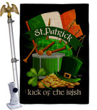 Luck of the Irish - St Patrick Spring Vertical Impressions Decorative Flags HG102063 Made In USA