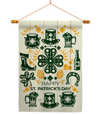 Irish For A Day - St Patrick Spring Vertical Impressions Decorative Flags HG120018 Made In USA