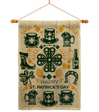 Irish For A Day - St Patrick Spring Vertical Impressions Decorative Flags HG120018 Made In USA