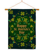 Green Patty Day - St Patrick Spring Vertical Impressions Decorative Flags HG120038 Made In USA