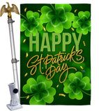 St. Patty Cover - St Patrick Spring Vertical Impressions Decorative Flags HG120043 Made In USA