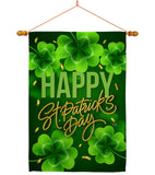 St. Patty Cover - St Patrick Spring Vertical Impressions Decorative Flags HG120043 Made In USA