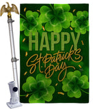 St. Patty Cover - St Patrick Spring Vertical Impressions Decorative Flags HG120043 Made In USA