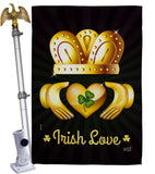 Irish Love - St Patrick Spring Vertical Impressions Decorative Flags HG130435 Made In USA