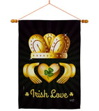 Irish Love - St Patrick Spring Vertical Impressions Decorative Flags HG130435 Made In USA