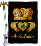 Irish Love - St Patrick Spring Vertical Impressions Decorative Flags HG130435 Made In USA