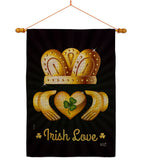 Irish Love - St Patrick Spring Vertical Impressions Decorative Flags HG130435 Made In USA