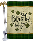 Tartan St Patricks - St Patrick Spring Vertical Impressions Decorative Flags HG190064 Made In USA