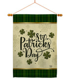 Tartan St Patricks - St Patrick Spring Vertical Impressions Decorative Flags HG190064 Made In USA