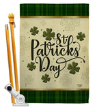 Tartan St Patricks - St Patrick Spring Vertical Impressions Decorative Flags HG190064 Made In USA