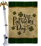 Tartan St Patricks - St Patrick Spring Vertical Impressions Decorative Flags HG190064 Made In USA