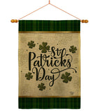 Tartan St Patricks - St Patrick Spring Vertical Impressions Decorative Flags HG190064 Made In USA