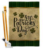 Tartan St Patricks - St Patrick Spring Vertical Impressions Decorative Flags HG190064 Made In USA