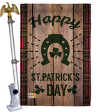 Lucky St. Patrick's Day - St Patrick Spring Vertical Impressions Decorative Flags HG191092 Made In USA