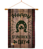 Lucky St. Patrick's Day - St Patrick Spring Vertical Impressions Decorative Flags HG191092 Made In USA