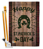 Lucky St. Patrick's Day - St Patrick Spring Vertical Impressions Decorative Flags HG191092 Made In USA