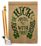 Luck Always With You - St Patrick Spring Vertical Impressions Decorative Flags HG192301 Made In USA