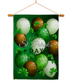 St. Pat's Balloons - St Patrick Spring Vertical Impressions Decorative Flags HG192416 Made In USA