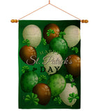 St. Pat's Balloons - St Patrick Spring Vertical Impressions Decorative Flags HG192416 Made In USA