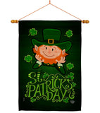 Lucky Leprechaun - St Patrick Spring Vertical Impressions Decorative Flags HG192417 Made In USA