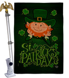 Lucky Leprechaun - St Patrick Spring Vertical Impressions Decorative Flags HG192417 Made In USA