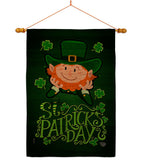 Lucky Leprechaun - St Patrick Spring Vertical Impressions Decorative Flags HG192417 Made In USA