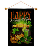 Happy Saint Patrick Day - St Patrick Spring Vertical Impressions Decorative Flags HG192433 Made In USA