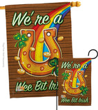 We're a Wee Bit Irish - St Patrick Spring Vertical Impressions Decorative Flags HG102002 Made In USA