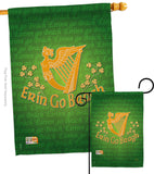 Erin Go Bragh - St Patrick Spring Vertical Impressions Decorative Flags HG102030 Made In USA