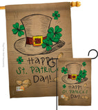 St Pat's Hat - St Patrick Spring Vertical Impressions Decorative Flags HG102031 Made In USA
