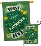 Irish Luck - St Patrick Spring Vertical Impressions Decorative Flags HG102035 Made In USA