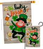 The Lucky Irish - St Patrick Spring Vertical Impressions Decorative Flags HG102059 Made In USA