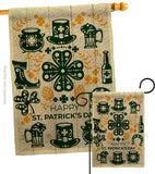 Irish For A Day - St Patrick Spring Vertical Impressions Decorative Flags HG120018 Made In USA