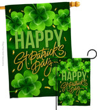 St. Patty Cover - St Patrick Spring Vertical Impressions Decorative Flags HG120043 Made In USA