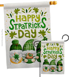 St Patty Trop Gnome - St Patrick Spring Vertical Impressions Decorative Flags HG120051 Made In USA