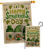 St Patty Trop Gnome - St Patrick Spring Vertical Impressions Decorative Flags HG120051 Made In USA