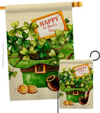 Cover and Hat - St Patrick Spring Vertical Impressions Decorative Flags HG130323 Made In USA